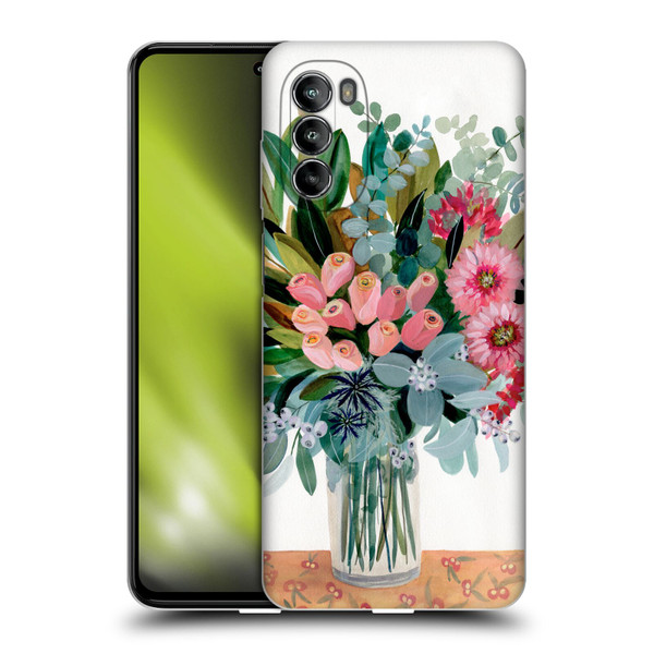 Suzanne Allard Floral Graphics Magnolia Surrender Soft Gel Case for Motorola Moto G82 5G