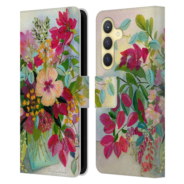 Suzanne Allard Floral Graphics Flamands Leather Book Wallet Case Cover For Samsung Galaxy S24 5G