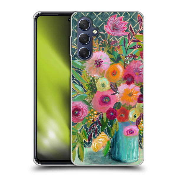 Suzanne Allard Floral Graphics Hope Springs Soft Gel Case for Samsung Galaxy M54 5G