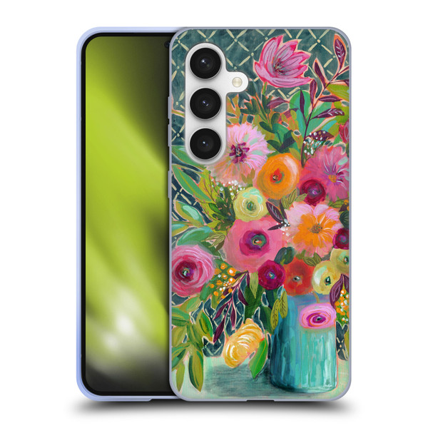 Suzanne Allard Floral Graphics Hope Springs Soft Gel Case for Samsung Galaxy S24 5G