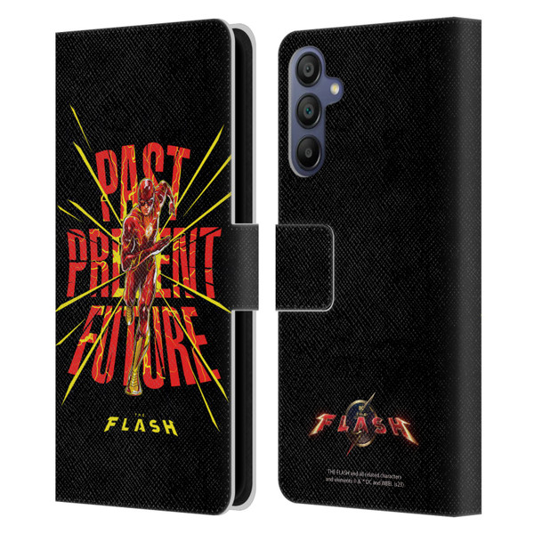 The Flash 2023 Graphics Speed Force Leather Book Wallet Case Cover For Samsung Galaxy A15