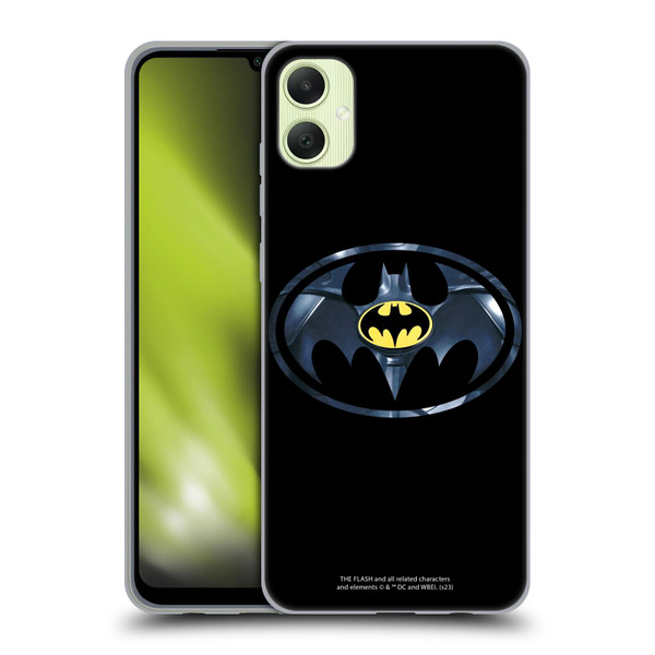 The Flash 2023 Graphics Black Batman Logo Soft Gel Case for Samsung Galaxy A05