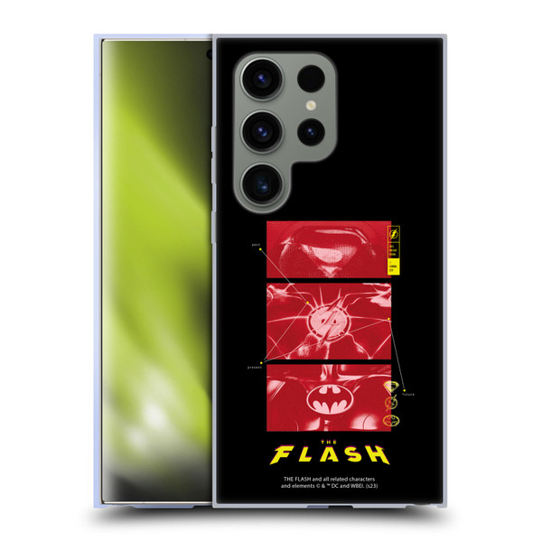 The Flash 2023 Graphics Suit Logos Soft Gel Case for Samsung Galaxy S24 Ultra 5G