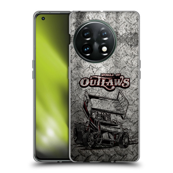 World of Outlaws Western Graphics Sprint Car Soft Gel Case for OnePlus 11 5G