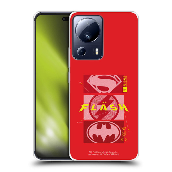 The Flash 2023 Graphics Superhero Logos Soft Gel Case for Xiaomi 13 Lite 5G