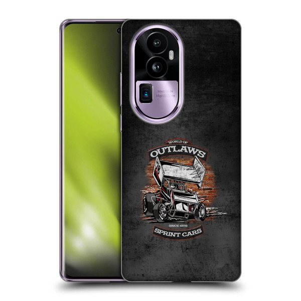 World of Outlaws Western Graphics Brickyard Sprint Car Soft Gel Case for OPPO Reno10 Pro+