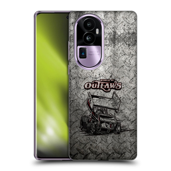 World of Outlaws Western Graphics Sprint Car Soft Gel Case for OPPO Reno10 Pro+