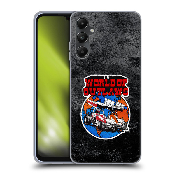 World of Outlaws Western Graphics Distressed Sprint Car Logo Soft Gel Case for Samsung Galaxy A05s