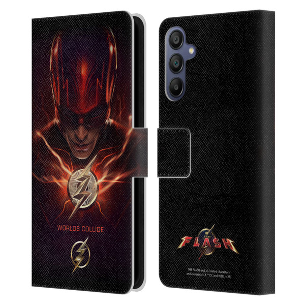 The Flash 2023 Poster Barry Allen Leather Book Wallet Case Cover For Samsung Galaxy A15