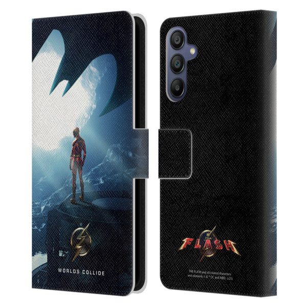 The Flash 2023 Poster Key Art Leather Book Wallet Case Cover For Samsung Galaxy A15
