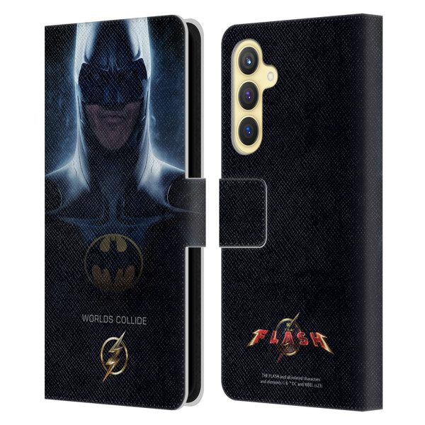 The Flash 2023 Poster Batman Leather Book Wallet Case Cover For Samsung Galaxy S23 FE 5G