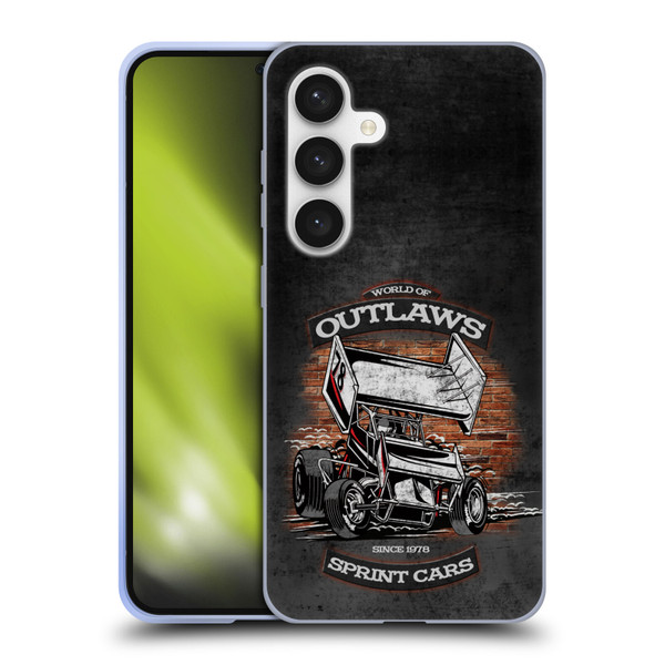 World of Outlaws Western Graphics Brickyard Sprint Car Soft Gel Case for Samsung Galaxy S24 5G