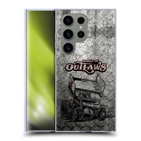 World of Outlaws Western Graphics Sprint Car Soft Gel Case for Samsung Galaxy S24 Ultra 5G