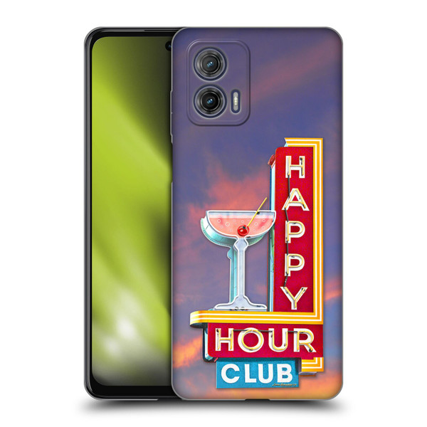 Larry Grossman Retro Collection Happy Hour Club Soft Gel Case for Motorola Moto G73 5G