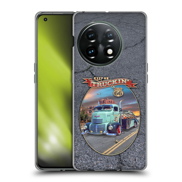 Larry Grossman Retro Collection Keep on Truckin' Rt. 66 Soft Gel Case for OnePlus 11 5G