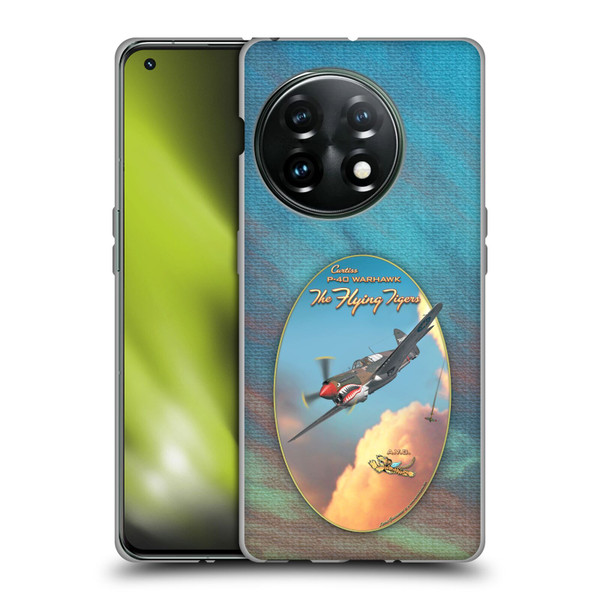 Larry Grossman Retro Collection P-40 Warhawk Flying Tiger Soft Gel Case for OnePlus 11 5G