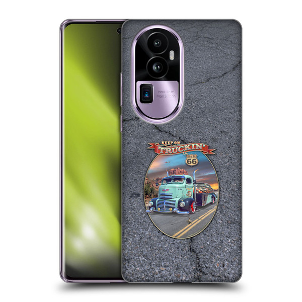 Larry Grossman Retro Collection Keep on Truckin' Rt. 66 Soft Gel Case for OPPO Reno10 Pro+
