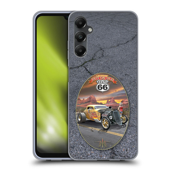 Larry Grossman Retro Collection Route 66 Hot Rod Coupe Soft Gel Case for Samsung Galaxy A05s