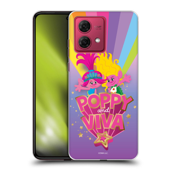 Trolls 3: Band Together Art Rainbow Soft Gel Case for Motorola Moto G84 5G