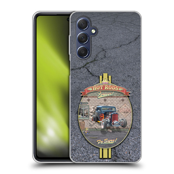 Larry Grossman Retro Collection Hot Rods Forever Soft Gel Case for Samsung Galaxy M54 5G