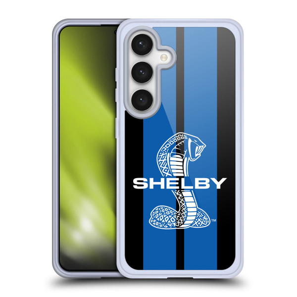 Shelby Car Graphics Blue Soft Gel Case for Samsung Galaxy S24 5G & MagSafe