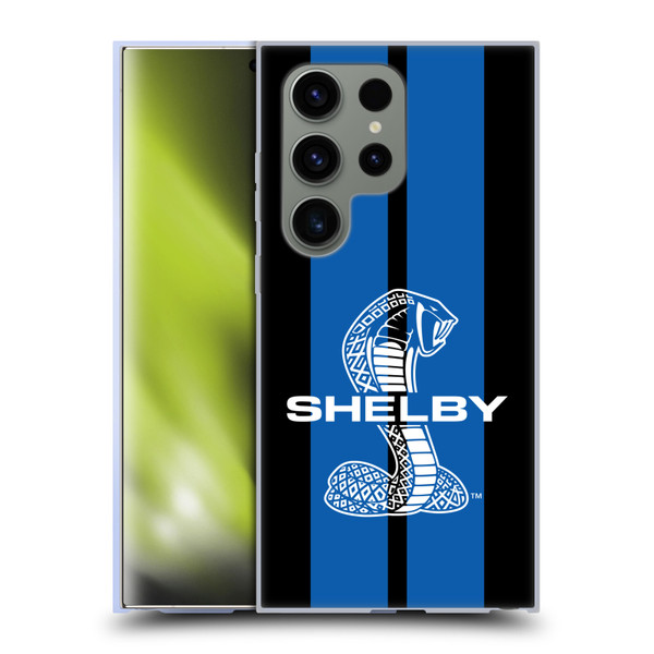 Shelby Car Graphics Blue Soft Gel Case for Samsung Galaxy S24 Ultra 5G