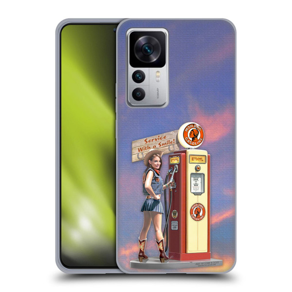 Larry Grossman Retro Collection Gasoline Girl Soft Gel Case for Xiaomi 12T 5G / 12T Pro 5G / Redmi K50 Ultra 5G