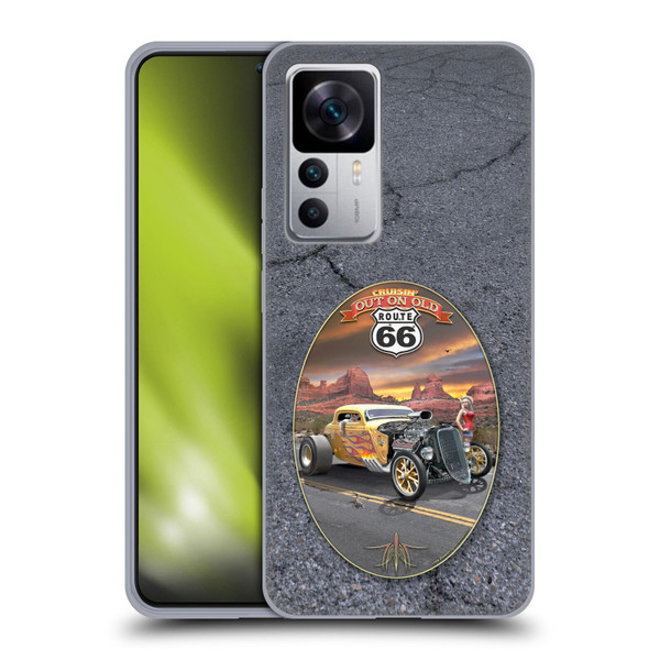 Larry Grossman Retro Collection Route 66 Hot Rod Coupe Soft Gel Case for Xiaomi 12T 5G / 12T Pro 5G / Redmi K50 Ultra 5G