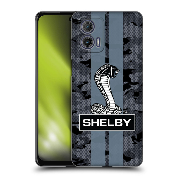 Shelby Logos Camouflage Soft Gel Case for Motorola Moto G73 5G