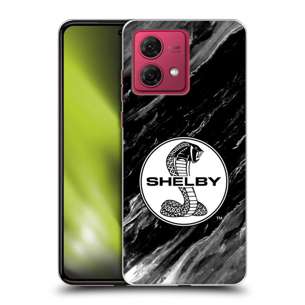 Shelby Logos Marble Soft Gel Case for Motorola Moto G84 5G