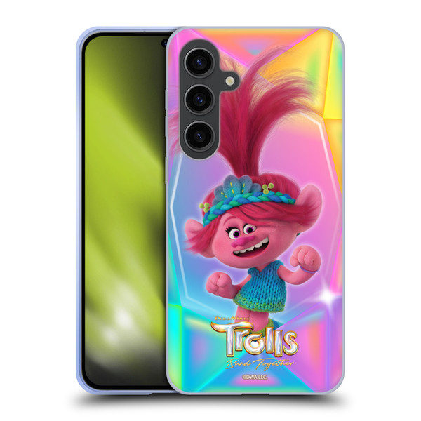 Trolls 3: Band Together Graphics Poppy Soft Gel Case for Samsung Galaxy S24+ 5G