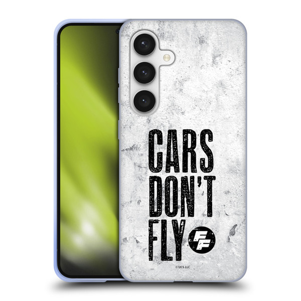 Fast & Furious Franchise Graphics Cars Don't Fly Soft Gel Case for Samsung Galaxy S24 5G