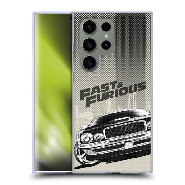 Fast & Furious Franchise Logo Art Halftone Car Soft Gel Case for Samsung Galaxy S24 Ultra 5G