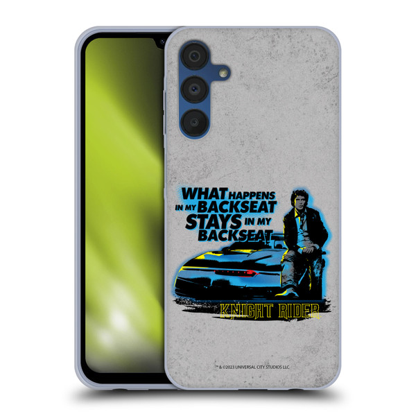 Knight Rider Core Graphics Michael Back Seat Soft Gel Case for Samsung Galaxy A15