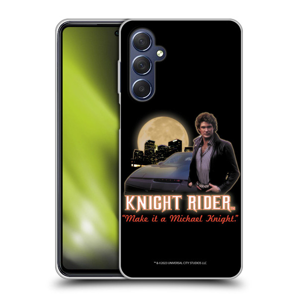 Knight Rider Core Graphics Poster Soft Gel Case for Samsung Galaxy M54 5G