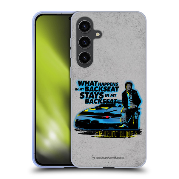 Knight Rider Core Graphics Michael Back Seat Soft Gel Case for Samsung Galaxy S24+ 5G