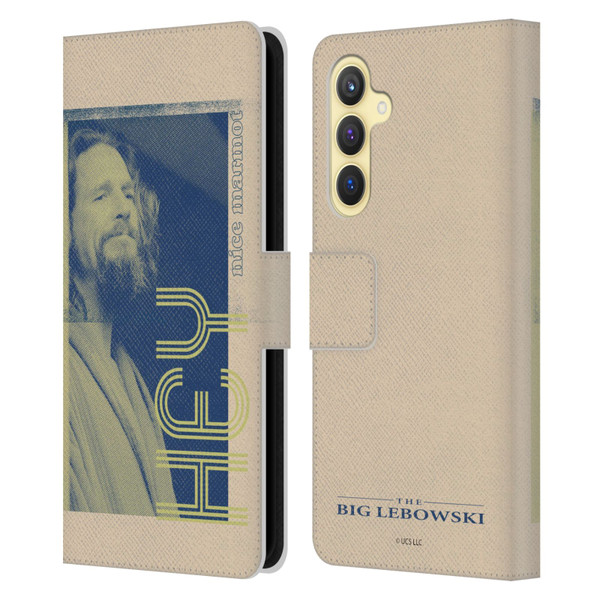 The Big Lebowski Graphics The Dude Leather Book Wallet Case Cover For Samsung Galaxy S23 FE 5G
