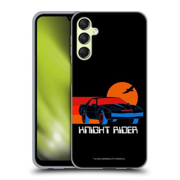 Knight Rider Graphics Kitt Sunset Soft Gel Case for Samsung Galaxy A24 4G / Galaxy M34 5G