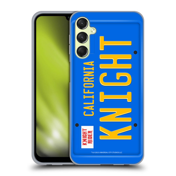 Knight Rider Graphics Plate Number Soft Gel Case for Samsung Galaxy A24 4G / Galaxy M34 5G