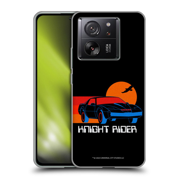 Knight Rider Graphics Kitt Sunset Soft Gel Case for Xiaomi 13T 5G / 13T Pro 5G