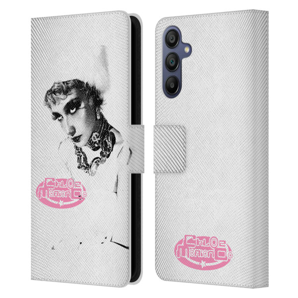 Chloe Moriondo Graphics Portrait Leather Book Wallet Case Cover For Samsung Galaxy A15
