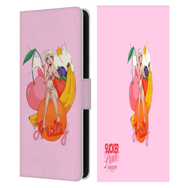 Chloe Moriondo Graphics Fruity Leather Book Wallet Case Cover For Samsung Galaxy S23 FE 5G