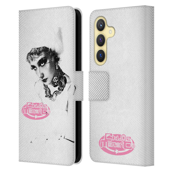 Chloe Moriondo Graphics Portrait Leather Book Wallet Case Cover For Samsung Galaxy S24 5G