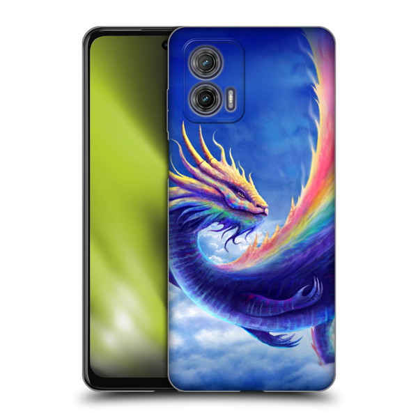 Anthony Christou Art Rainbow Dragon Soft Gel Case for Motorola Moto G73 5G