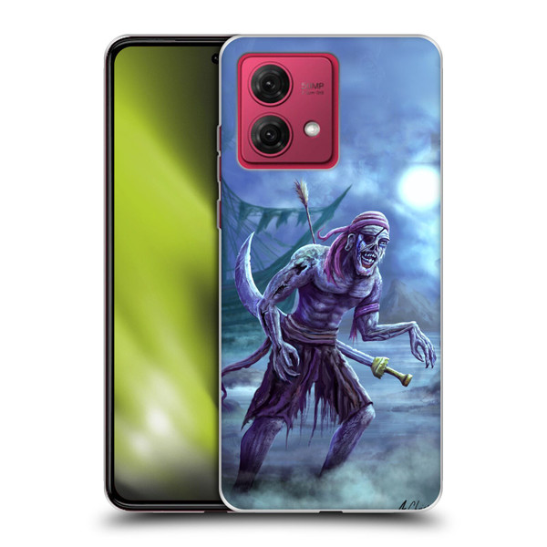 Anthony Christou Art Zombie Pirate Soft Gel Case for Motorola Moto G84 5G