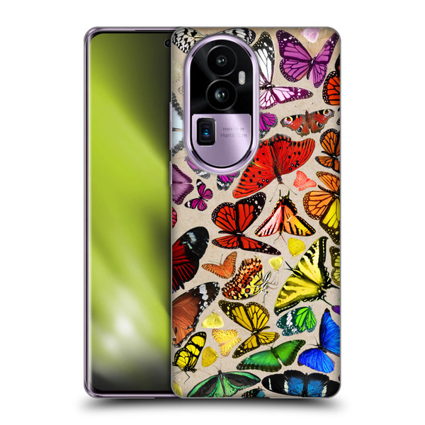 Anthony Christou Art Rainbow Butterflies Soft Gel Case for OPPO Reno10 Pro+