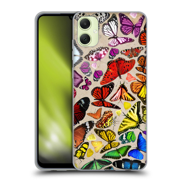 Anthony Christou Art Rainbow Butterflies Soft Gel Case for Samsung Galaxy A05