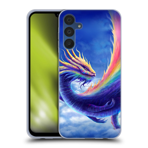 Anthony Christou Art Rainbow Dragon Soft Gel Case for Samsung Galaxy A15