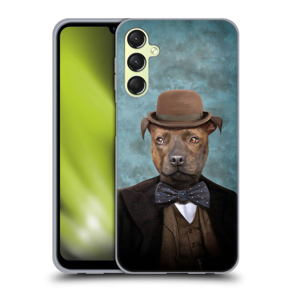 Anthony Christou Art Sir Edmund Bulldog Soft Gel Case for Samsung Galaxy A24 4G / M34 5G