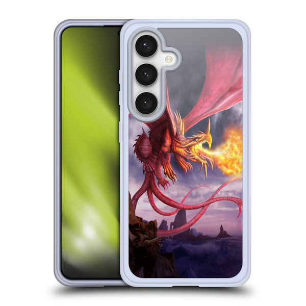 Anthony Christou Art Fire Dragon Soft Gel Case for Samsung Galaxy S24 5G
